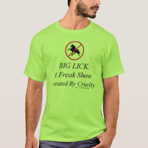 Camiseta Grande Lick: Um show de aberrações Criado por cr