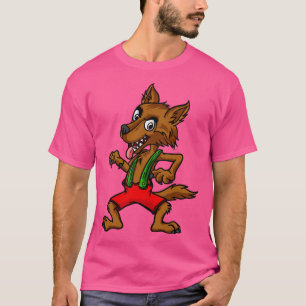 Camiseta Grande Lobo Mau Três Porcos Preguiçosos Figurino D