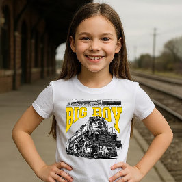 Camiseta Grande Locomotiva a Vapor Big Boy 4014. Classe 400