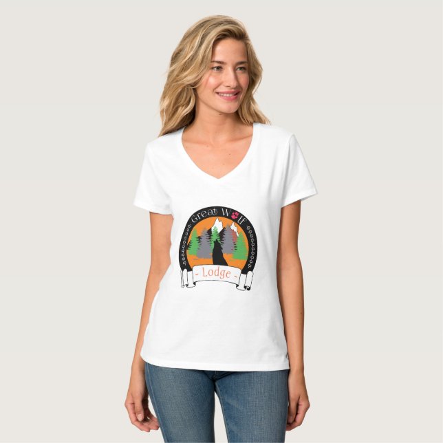 Camiseta Grande lodge do lobo (Frente Completa)