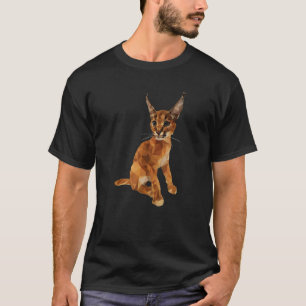 Camiseta Grande Meme do Floppa Gato Caracal para Gatinho Co