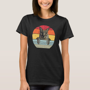 Camiseta Grande Meme Floppa Caracal Gato Fofo vintage angus