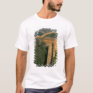 Camiseta Grande Muralha serpenteando pela montanha, China