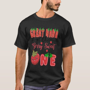 Camiseta Grande Nana Da Morango 1º Aniversário Do Berry Swe