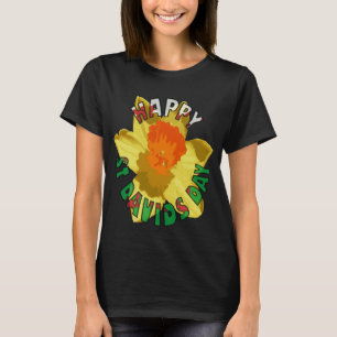Camiseta Grande Narciso Amarelo Dia Nacional do País de Gal