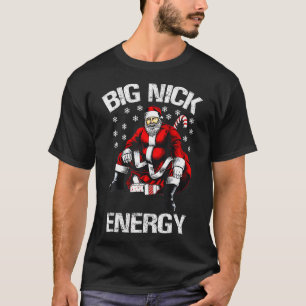 Camiseta Grande Nick Energy Papais noeis Engraçado Natal
