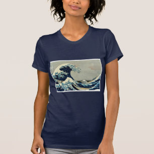 Camiseta Grande onda de Katsushika Hokusai fora de Kanagawa