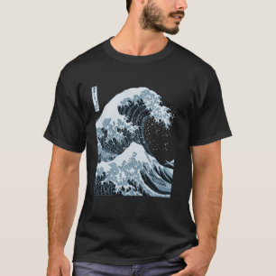 Camiseta Grande Onda Oceânica Arte Famosa