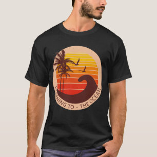 Camiseta Grande onda - Ouvindo o oceano