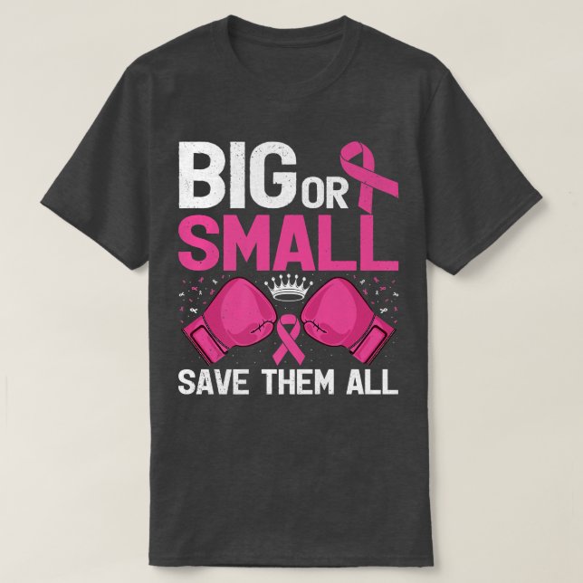 Camiseta Grande Ou Pequeno Salve-Os Todos Com Consciência D (Frente do Design)