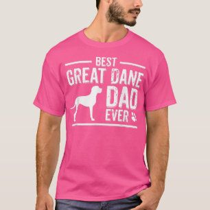 Camiseta Grande Pai de Dane Melhor Proprietário de Cachorro