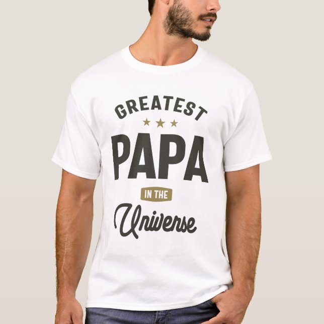 Camiseta Grande Papa no Universo - Vovô Pai (Frente)