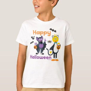 Camiseta Grande Pássaro e Conde   Feliz Halloween