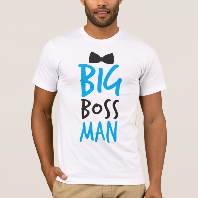 Camiseta Grande patrão, bom design Bossy com gravata arco (Frente)