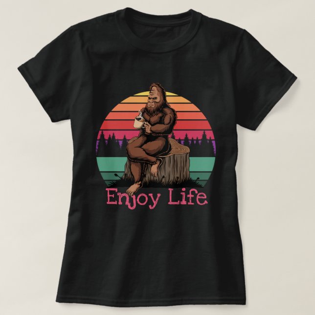 Camiseta Grande Pé Aproveite a Vida (Frente do Design)