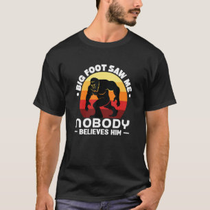 Camiseta grande pé texto mito pai piada bobo animal