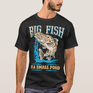 Camiseta Grande Peixe em um Pequeno Lago