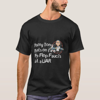 Camiseta Grande Pequena Mentira Fogo Fauci Anti Máscara Pre