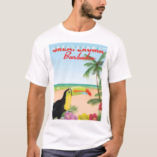 Camiseta Grande pôster de viagem Euxma Barbados