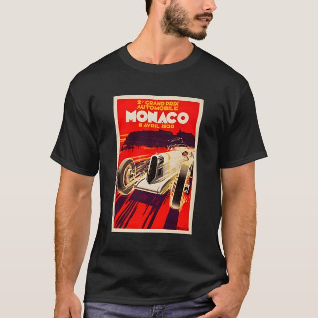 Camiseta Grande Prêmio de Mônaco de 1930 (Frente)