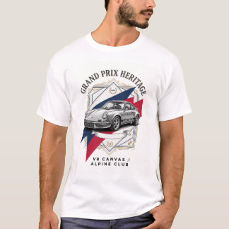 Camiseta Grande Prêmio Patrimônio Vintage Porsche Gravado