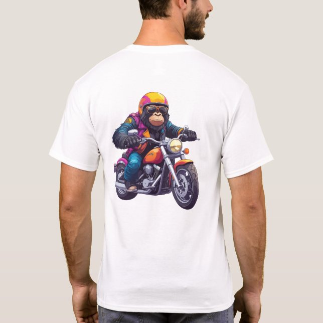 Camiseta Grande Primata Nasceu para Pilotar (Verso)