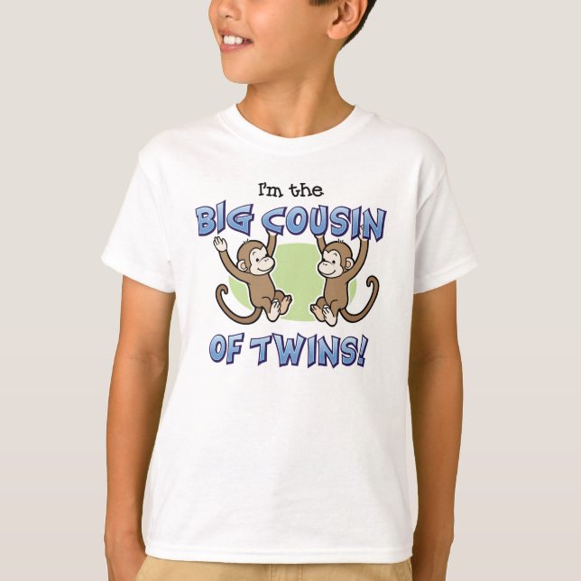 Camiseta Grande Primo de Twins Anúncio do Macaco (Frente)