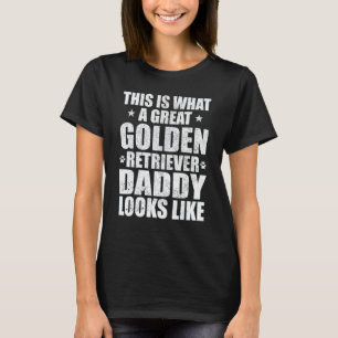 Camiseta Grande Proprietário de Cachorro Pai Golden Retriev