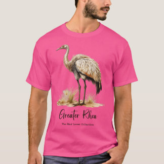 Camiseta Grande Rhea A Coleção de Pássaros