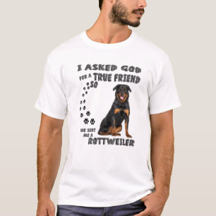 Camiseta Grande Rottweiler Dizendo Mãe, Figurino De Pai Rót