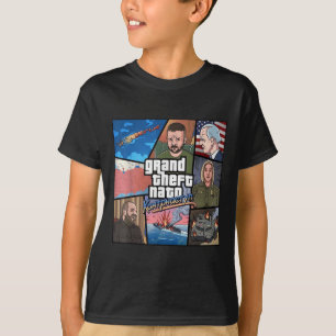 Camiseta Grande Roubo Nato Ucrânia Contra Guerra Ofensiva P
