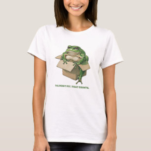 Camiseta Grande Sapo em caixa pequena - Eu quase Ajustado D