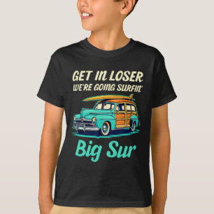 Camiseta Grande Sur Califórnia Férias na Praia Surfismo Ret