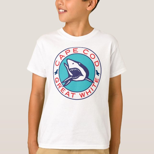 Camiseta Grande T branco de Cape Cod (Frente)