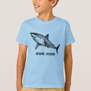 Camiseta Grande t-shirt do tubarão branco