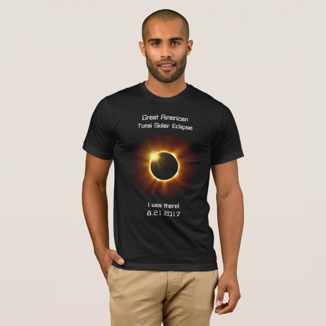 Camiseta Grande t-shirt total americano do eclipse solar (Frente Completa)
