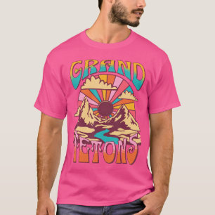 Camiseta Grande Teton Wyoming, Montanhas do Caminho da Natu