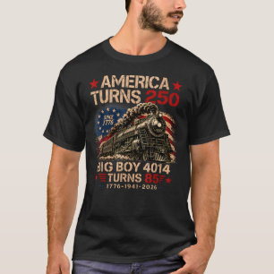 Camiseta Grande Trem América Big Boy 4014 Completa 250 Anos