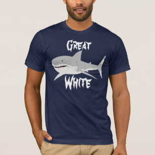Camiseta Grande tubarão branco