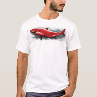 Camiseta Grande tubarão vermelho