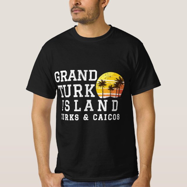 Camiseta Grande Turk Island Turks e Caicos Matching Family (Frente)