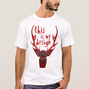 Camiseta Grande veado de Hannibal - este é meu design