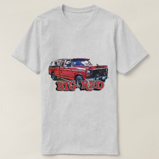 Camiseta Grande Vermelho-Mas não a goma!! (Frente do Design)