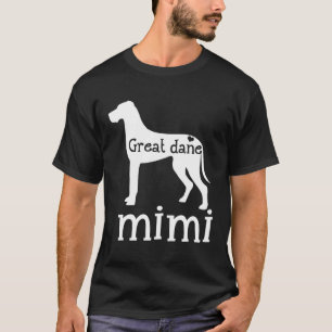 Camiseta Grande Vovó Dane Mimi Cão Lover Mothe