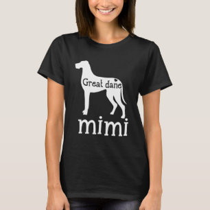 Camiseta Grande Vovó Dane Mimi Cão Lover Mothe