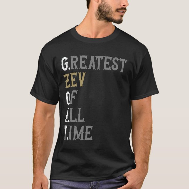 Camiseta Grande Zev de todos os tempos GOAT Zev (Frente)