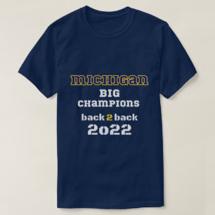 Camiseta Grandes campeões do Michigan no marinho de 2022