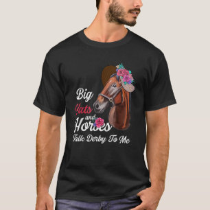 Camiseta Grandes Chapéus E Cavalos Falam Derby Para Mim Fel