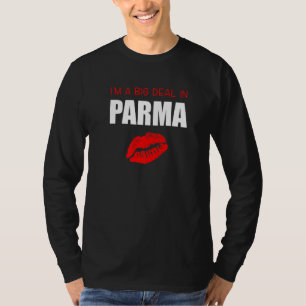 Camiseta Grandes Lábios Sarcásticos Vermelhos Beijam Parma
