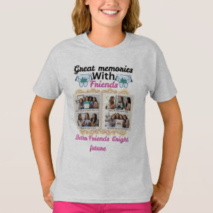 Camiseta Grandes Memórias com Amigos Presente Personalizado